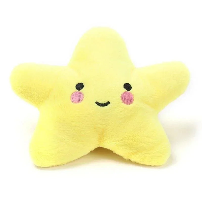 Plush Squeaky Pentagram Pet Toy