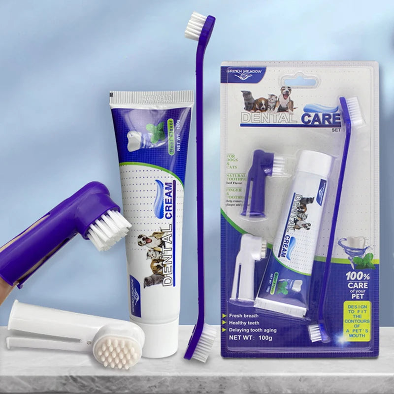 Pets Tartar Control Kit – 4-Piece Dental Care Set