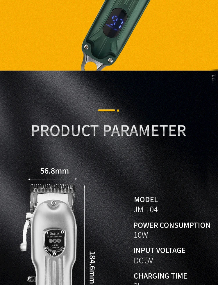 Professional Rechargeable Dog & Cat Hair Clipper