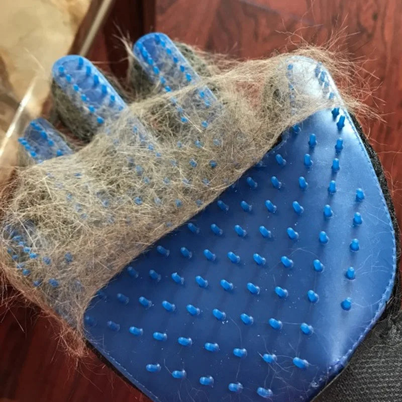 Pet Grooming Glove – Hair Remover & Massage Brush (6 Colors)