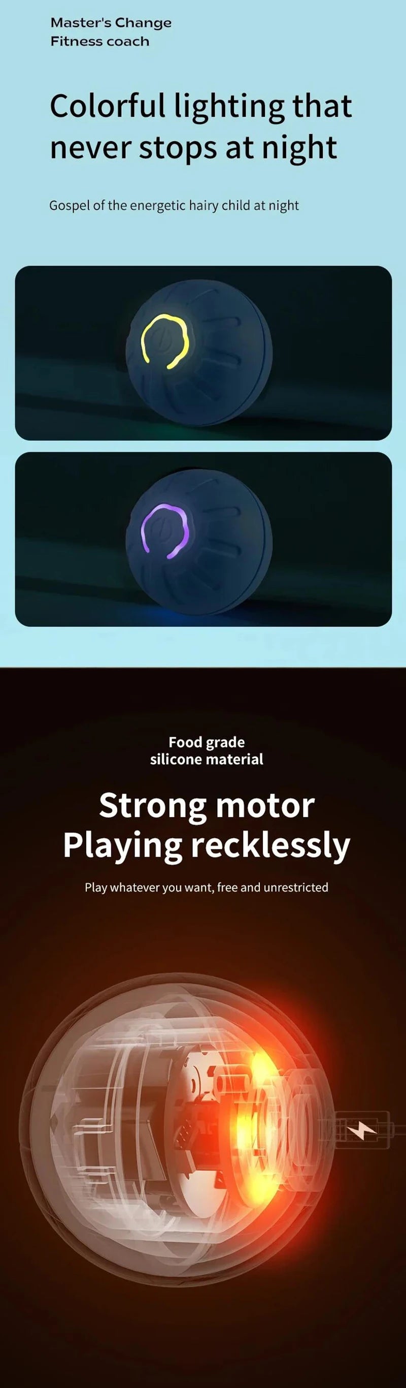 USB Rechargeable Interactive Smart Dog Ball