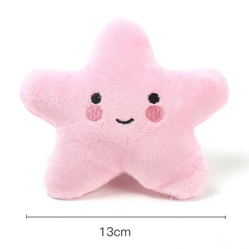 Plush Squeaky Pentagram Pet Toy