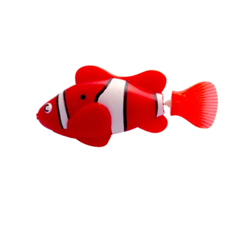 LED Interactive Swimming Robot Fish Cat Toy