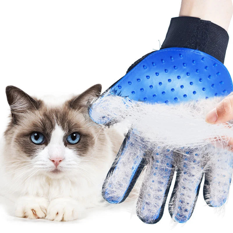 Pet Grooming Glove – Hair Remover & Massage Brush (6 Colors)