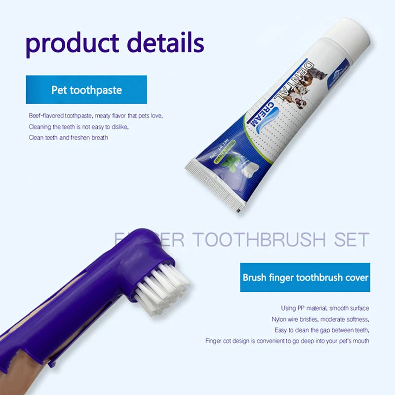 Pets Tartar Control Kit – 4-Piece Dental Care Set