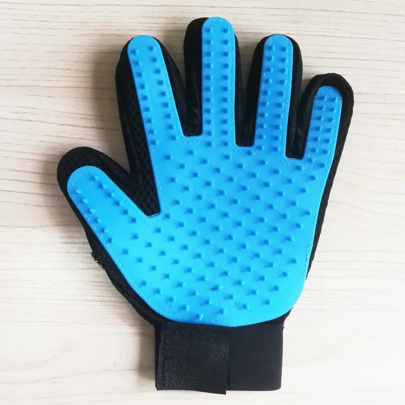Pet Grooming Glove – Hair Remover & Massage Brush (6 Colors)