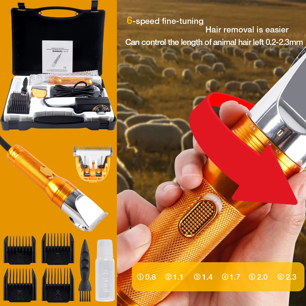 380W Cordless Cashmere Goat & Pet Hair Trimmer