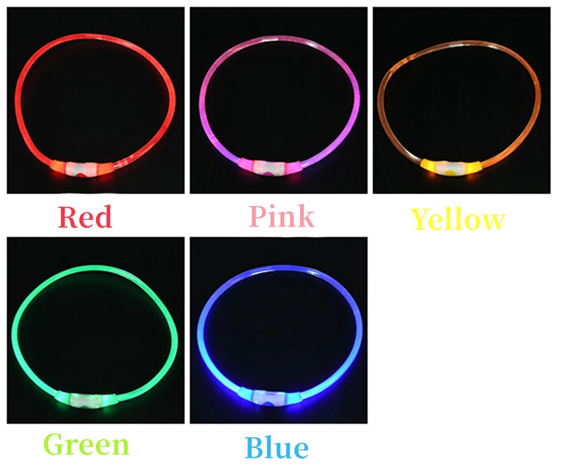 LED Rechargeable Glowing Pet Collar
