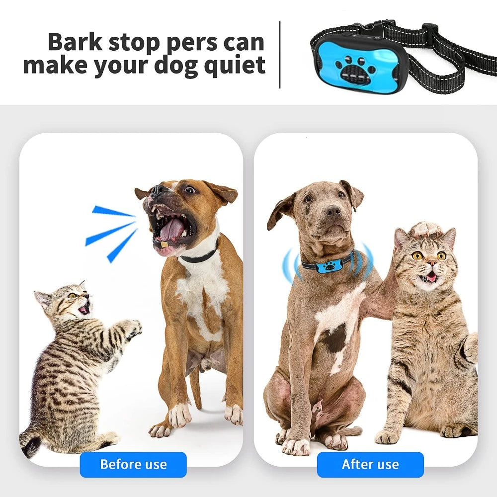 Waterproof USB Rechargeable Anti-Bark Dog Collar