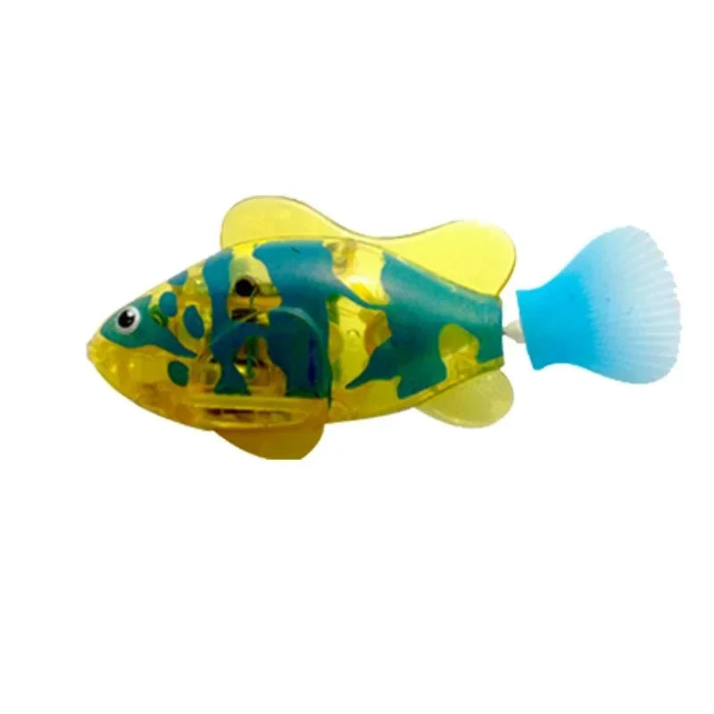 LED Interactive Swimming Robot Fish Cat Toy
