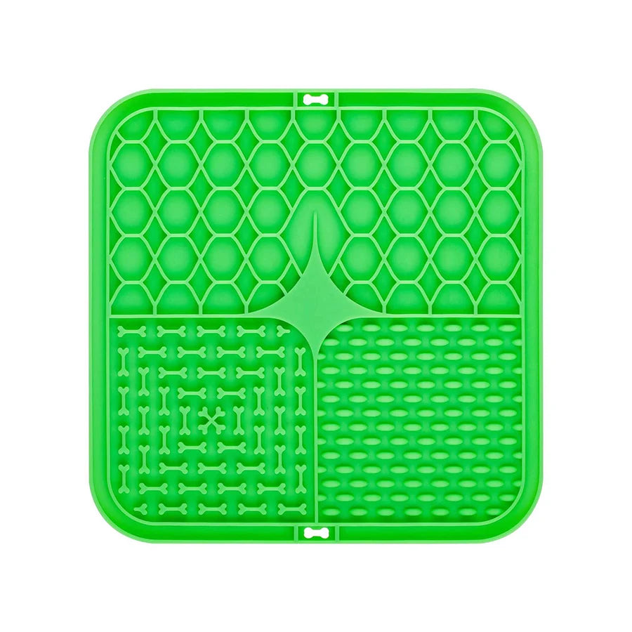 Silicone Pet Licking Pad – Slow Feeder with Suction Cups