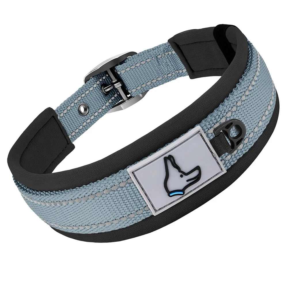 Padded Reflective Neoprene Dog Collar