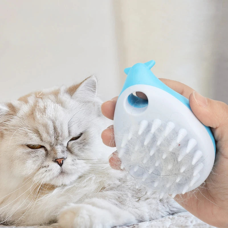 Soft Silicone Pet Bathing & Massage Brush