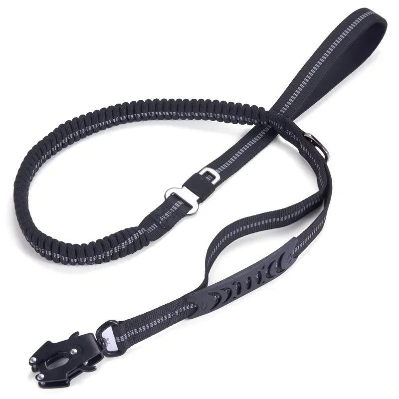 Reflective Shock-Absorbing Tactical Dog Leash