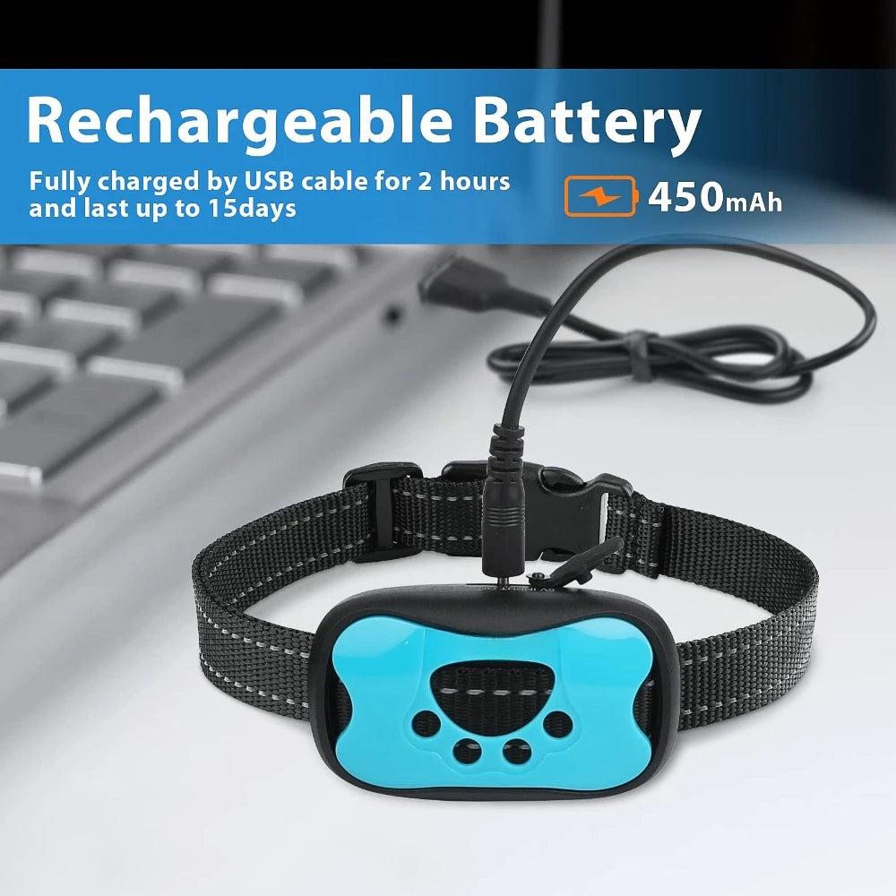 Waterproof USB Rechargeable Anti-Bark Dog Collar