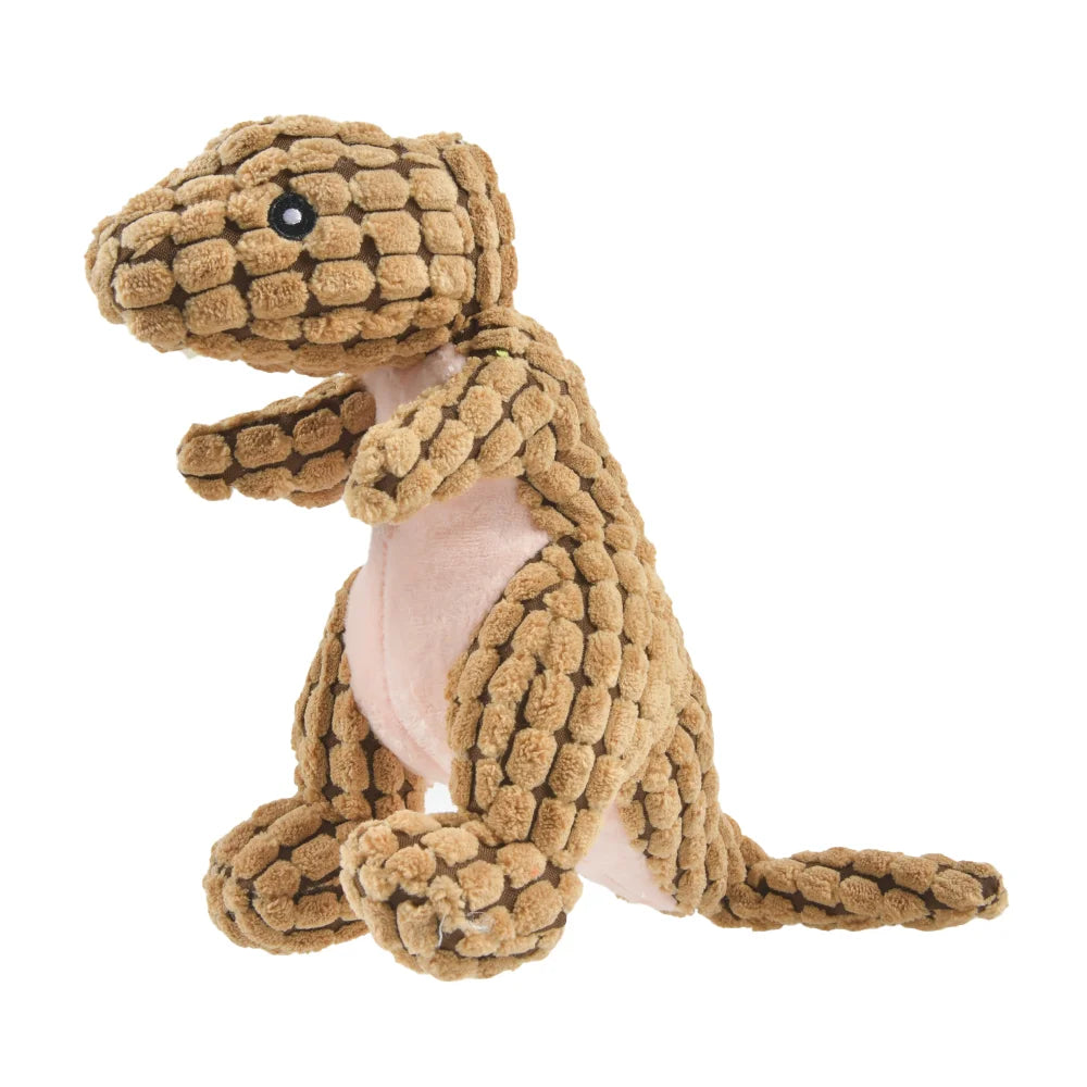Plush Dinosaur Chew Toy for Cats & Dogs