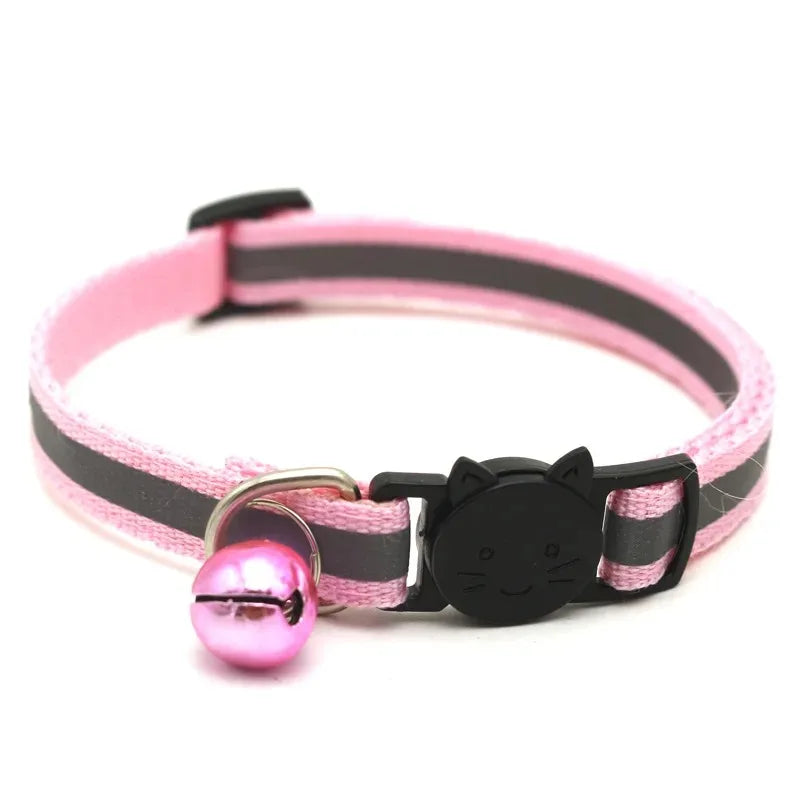 10PCS Adjustable Cat Collars with Bell