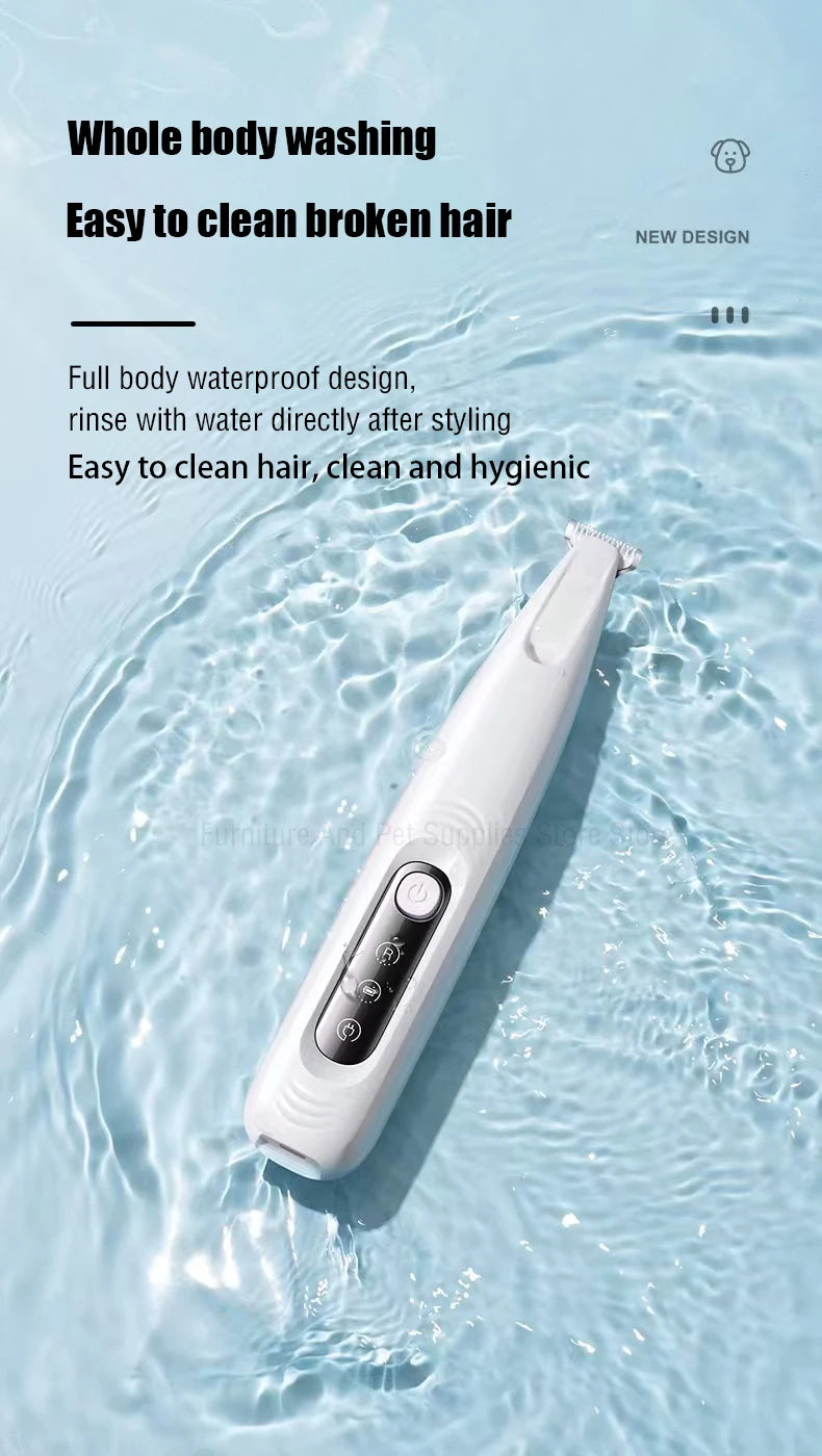 Waterproof Dog Paw Trimmer with LED Light