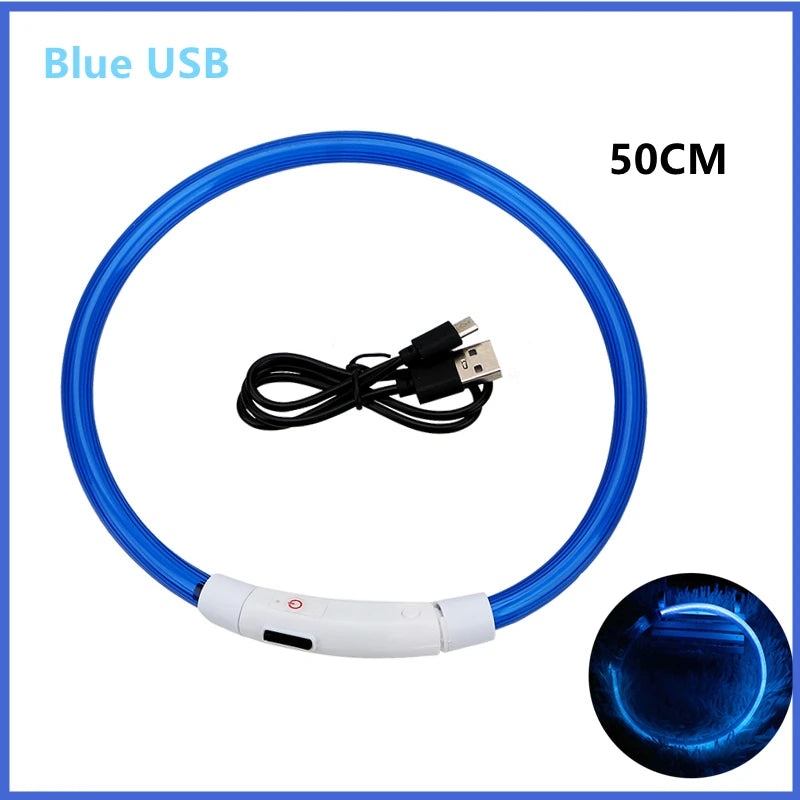 USB Rechargeable LED Pet Safety Collar