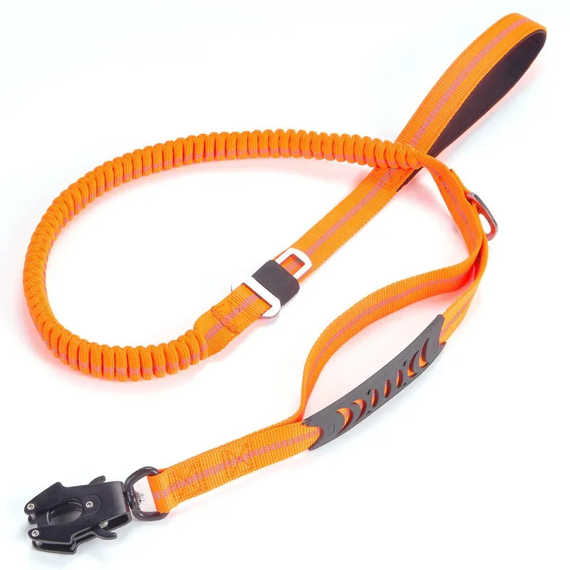 Reflective Shock-Absorbing Tactical Dog Leash