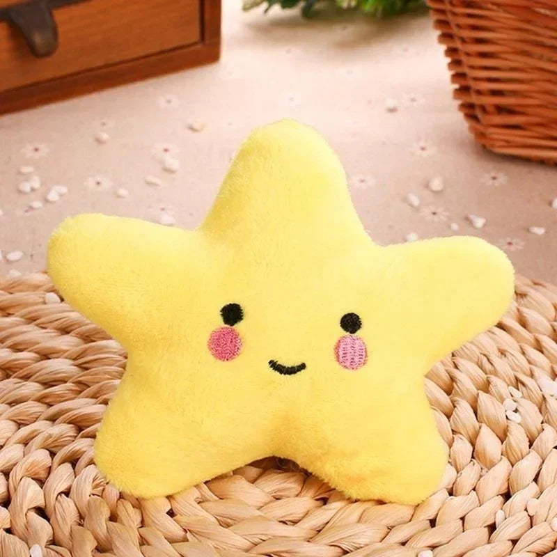Plush Squeaky Pentagram Pet Toy
