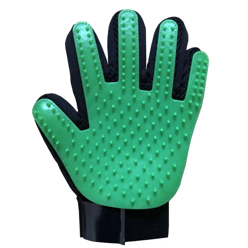 Pet Grooming Glove – Hair Remover & Massage Brush (6 Colors)