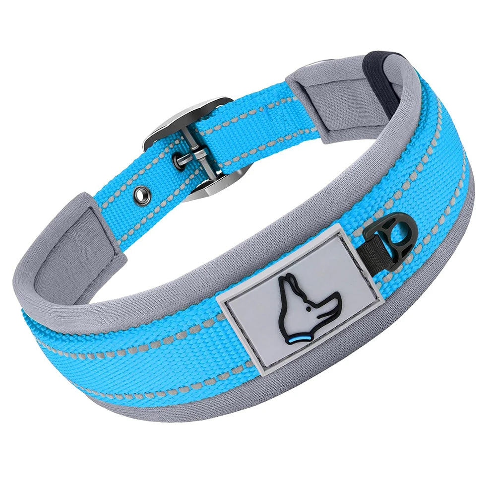 Padded Reflective Neoprene Dog Collar