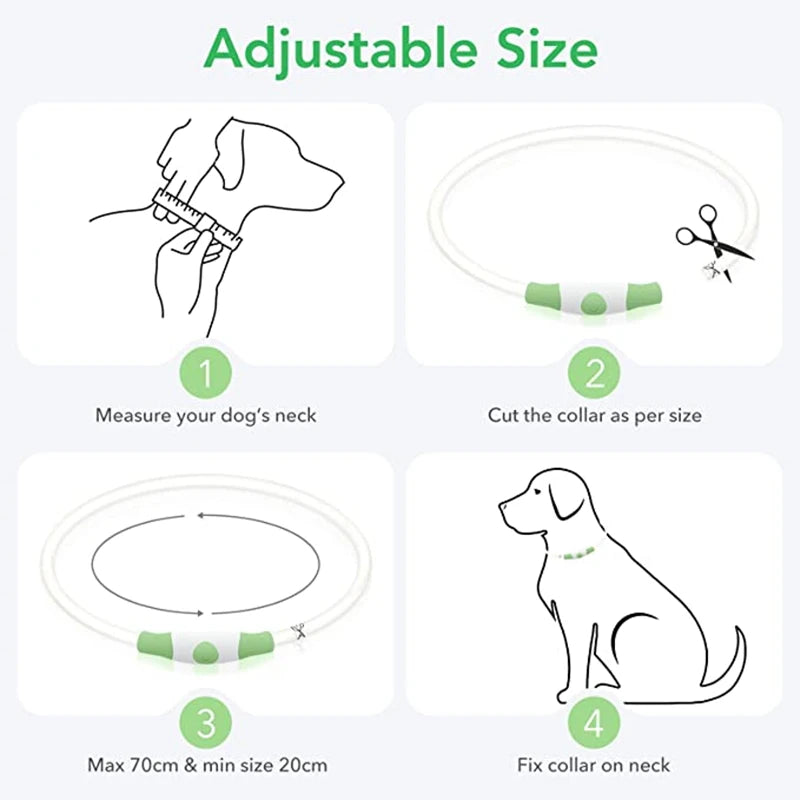 LED Rechargeable Glowing Pet Collar