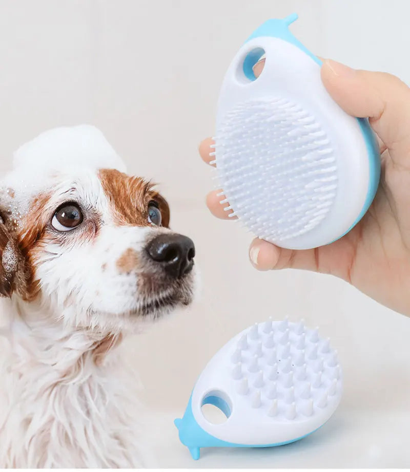 Soft Silicone Pet Bathing & Massage Brush