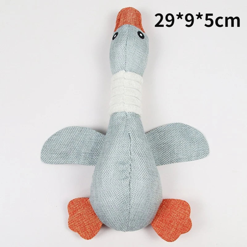 Plush Alligator Dog Chew Toy with Squeaker