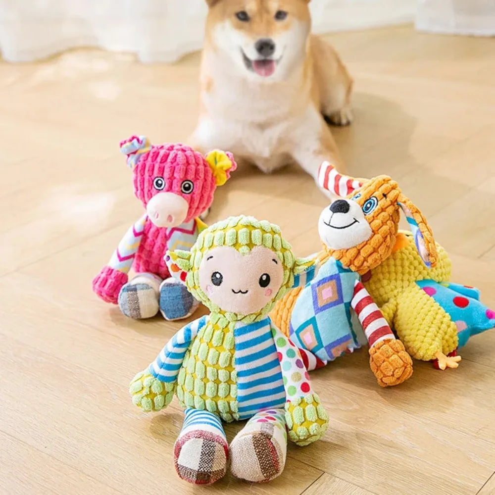 Bite-Resistant Plush Squeaky Pet Toy