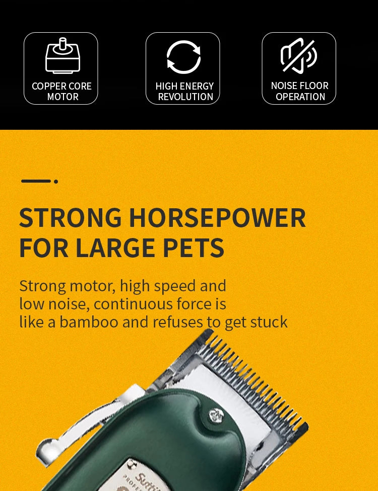 Professional Rechargeable Dog & Cat Hair Clipper