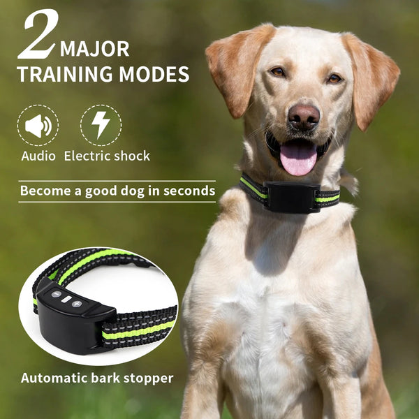 USB Rechargeable Auto Anti-Bark Dog Collar  Brief Product Description (Bullet Points):