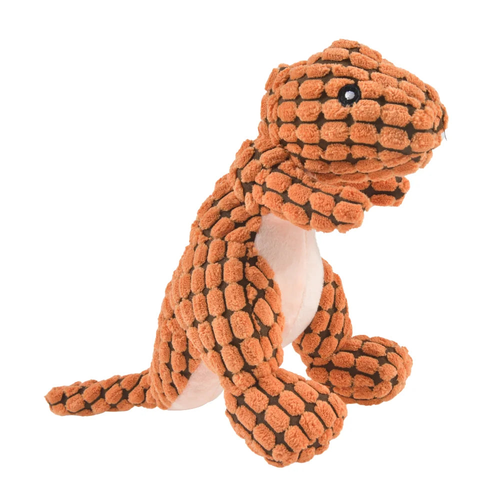 Plush Dinosaur Chew Toy for Cats & Dogs