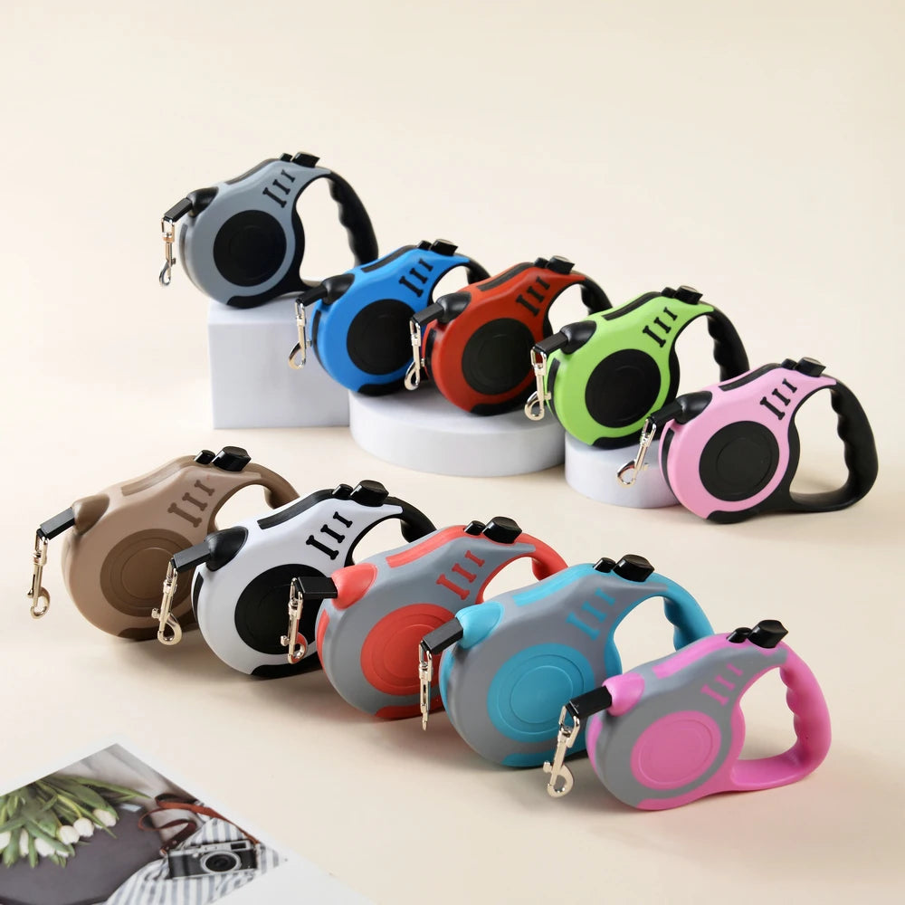 3m & 5m Retractable Nylon Dog Leash