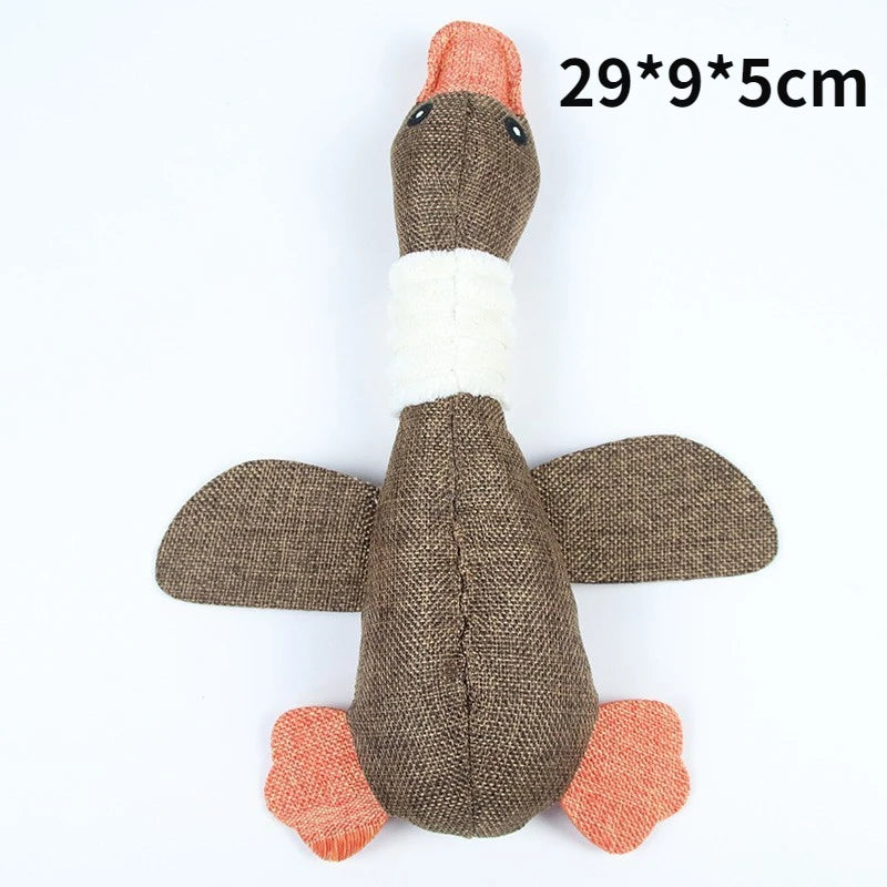 Plush Alligator Dog Chew Toy with Squeaker