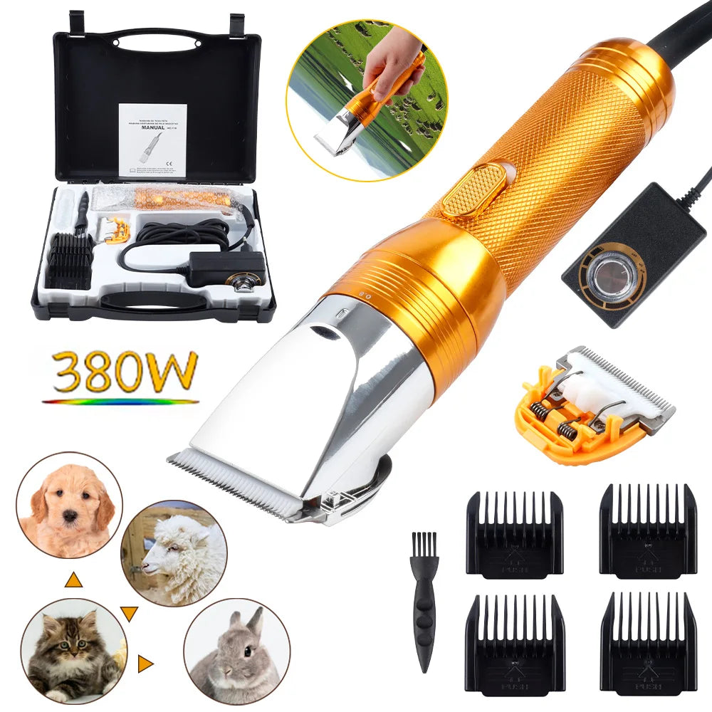 380W Cordless Cashmere Goat & Pet Hair Trimmer