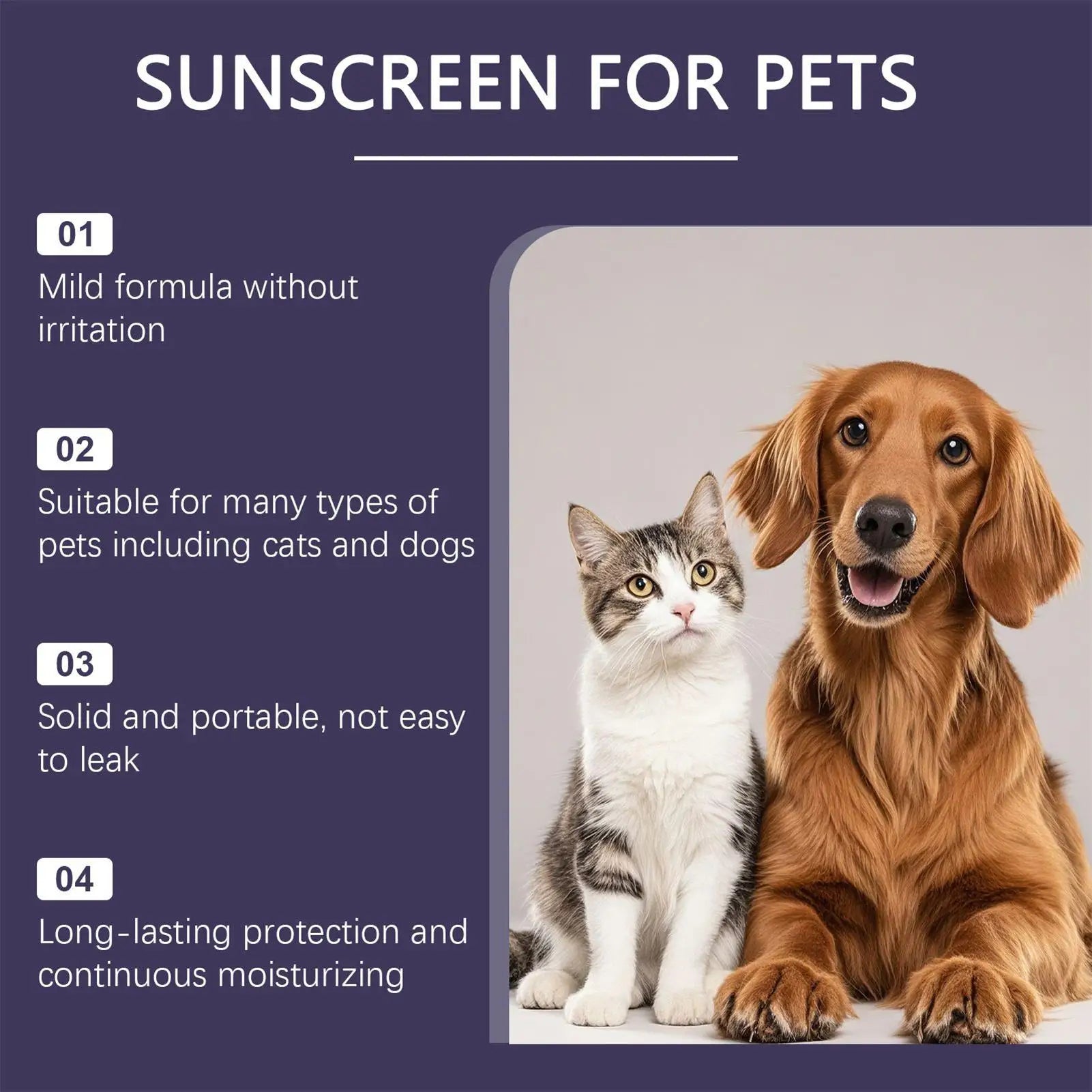 Natural Dog & Cat Sunscreen SPF 30