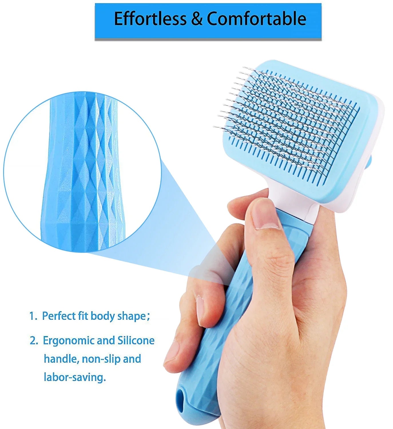 Dog & Cat Hair Remover Grooming Brush