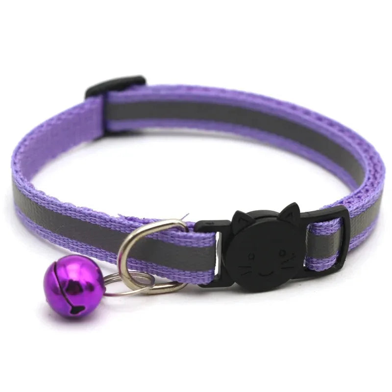 10PCS Adjustable Cat Collars with Bell