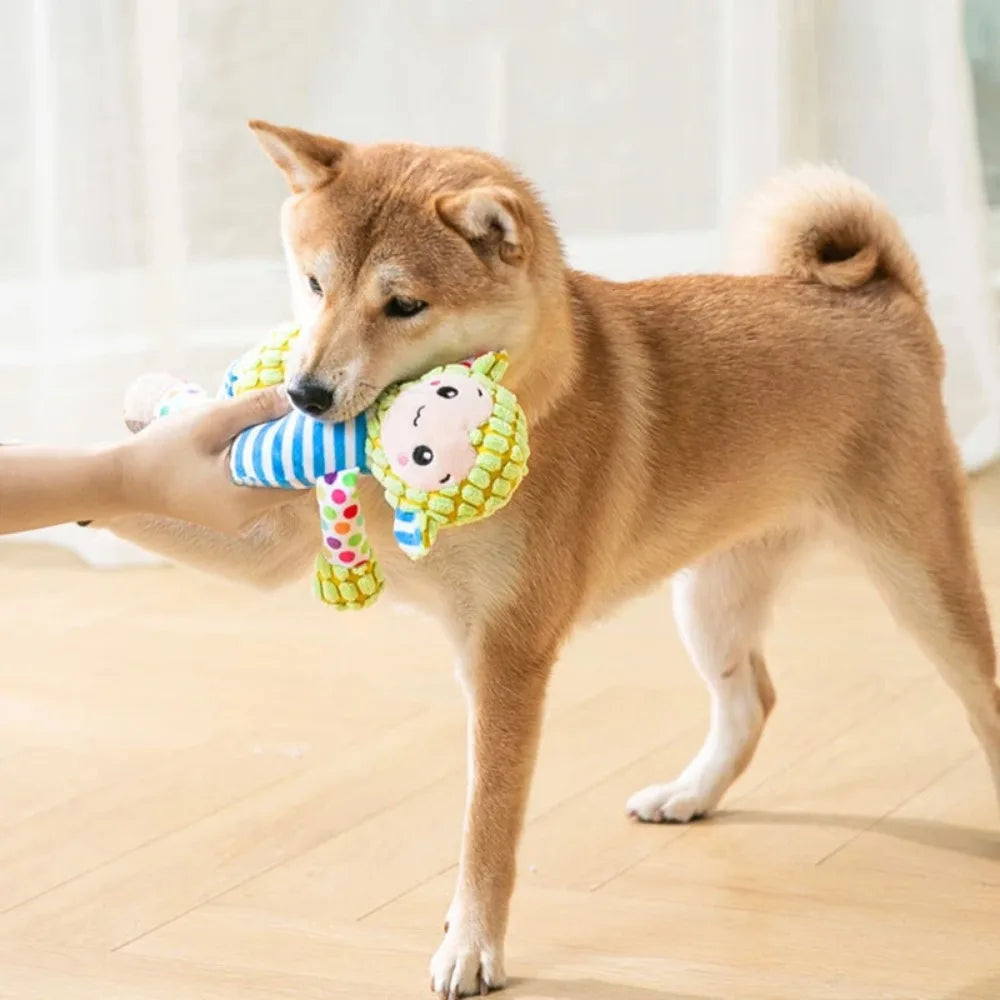 Bite-Resistant Plush Squeaky Pet Toy