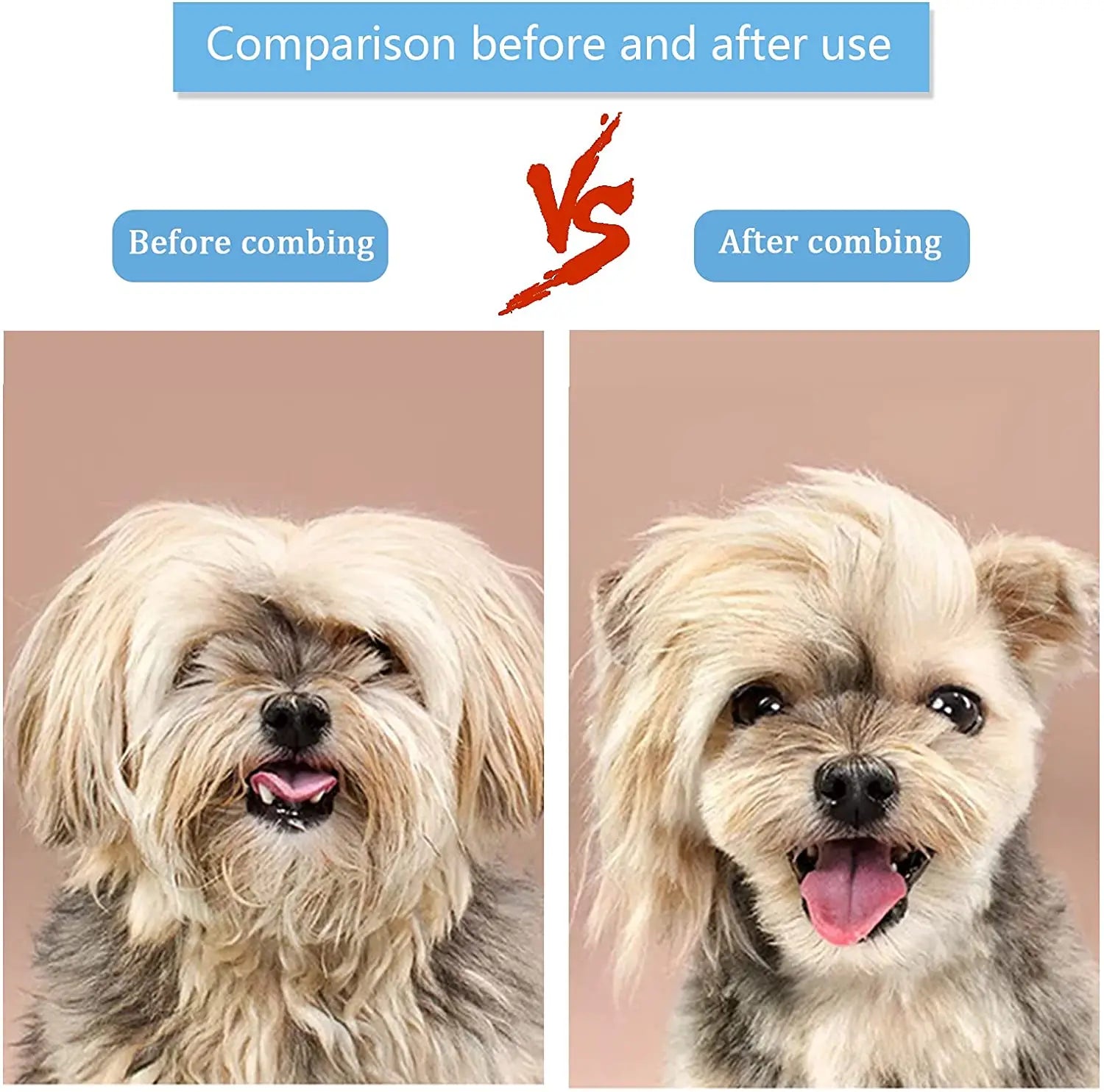 Dog & Cat Hair Remover Grooming Brush
