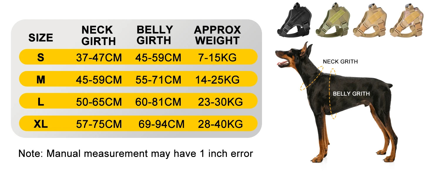 Tactical Explosion-Proof Dog Harness