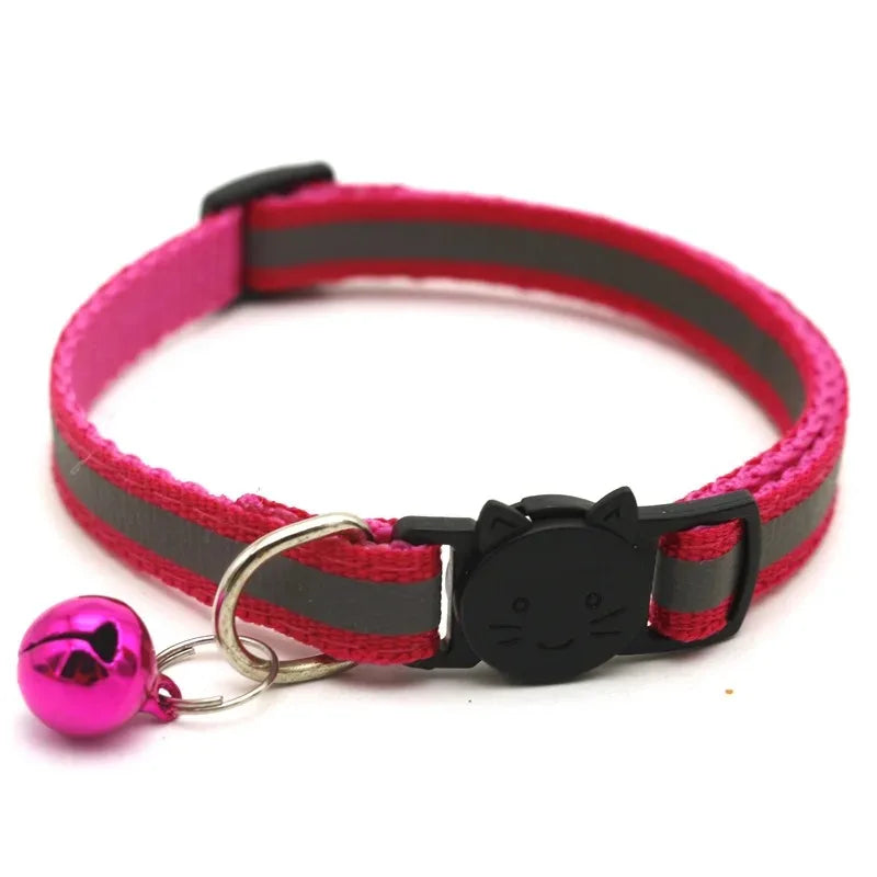10PCS Adjustable Cat Collars with Bell