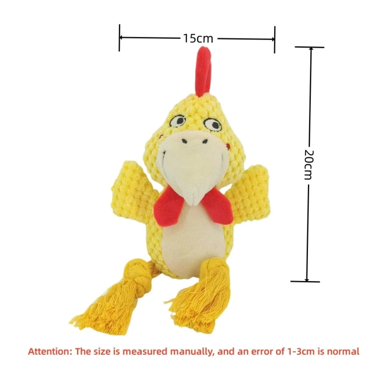 Bite-Resistant Plush Squeaky Dog Toy