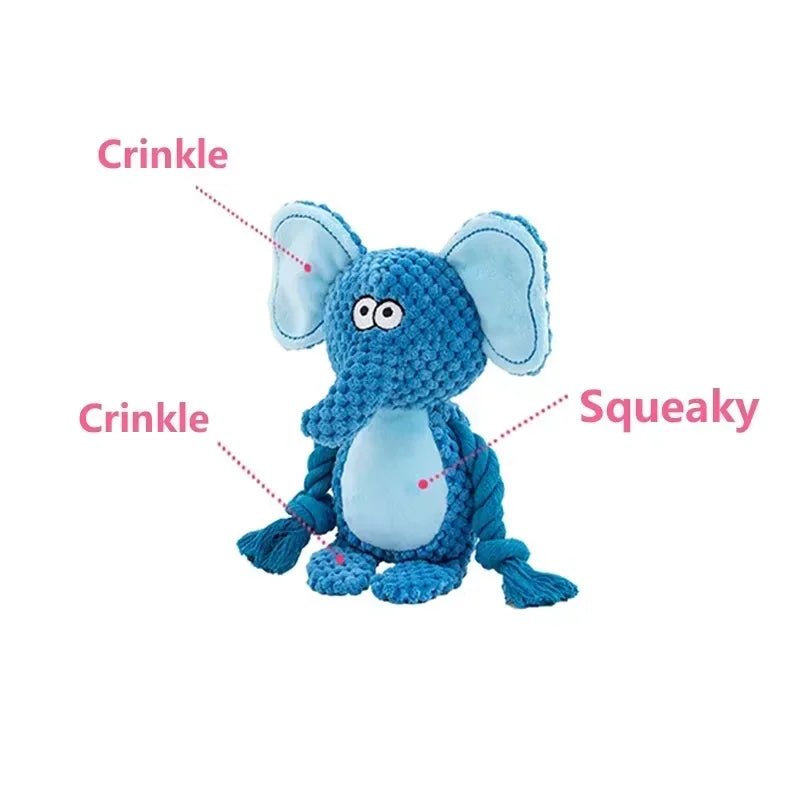 Bite-Resistant Plush Squeaky Dog Toy