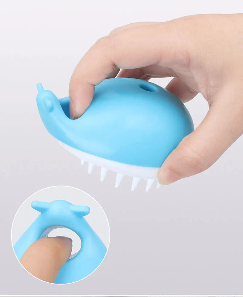 Soft Silicone Pet Bathing & Massage Brush
