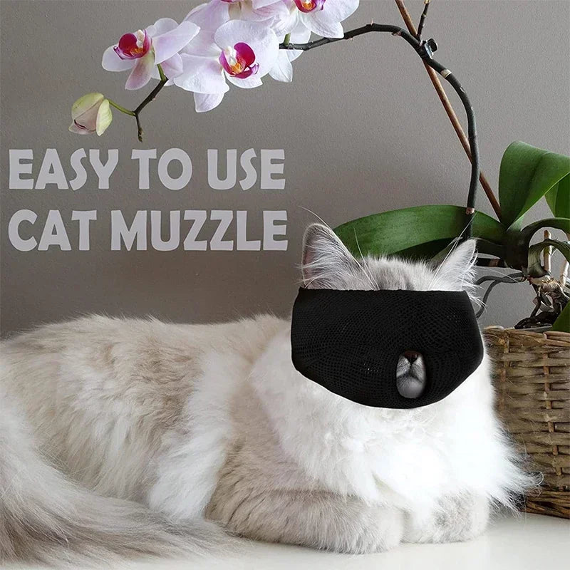Breathable Colorful Cat Anti-Bite Muzzle
