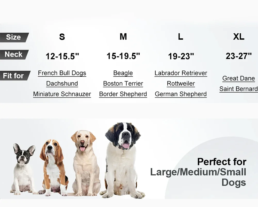 Padded Reflective Neoprene Dog Collar