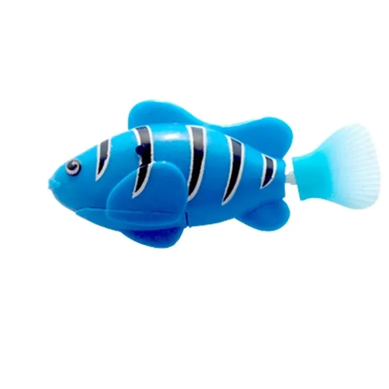 LED Interactive Swimming Robot Fish Cat Toy